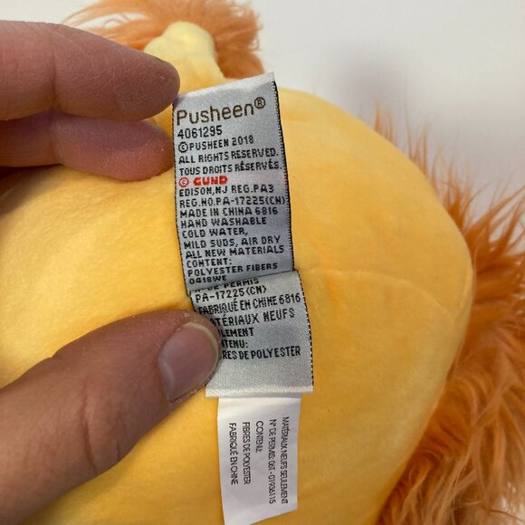 Gund Pusheen Lion Cat Plush 10" Pusheenimals Orange 2018 Soft Stuffed Animal - Picture 5 of 10